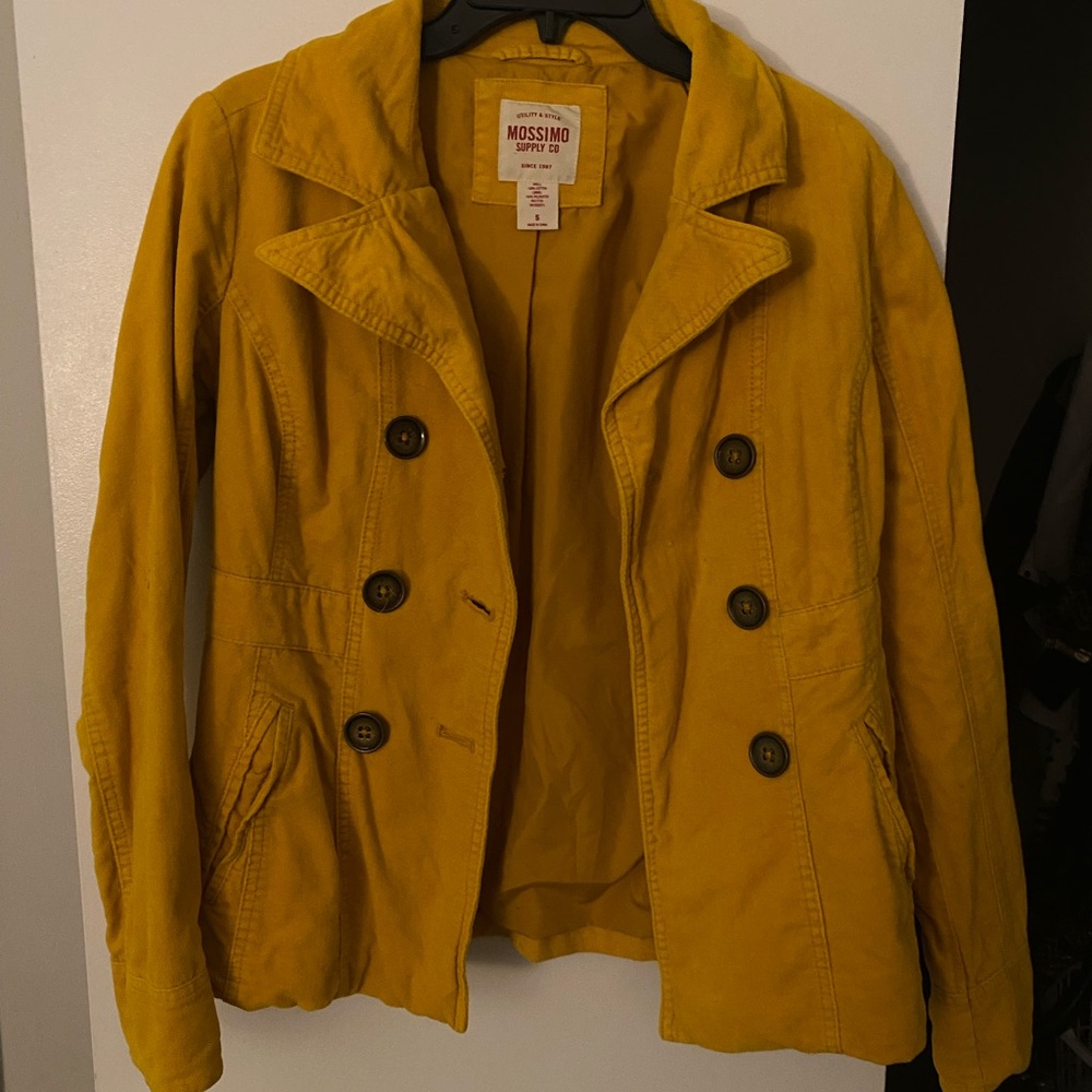 Mossimo Supply Co. Women's Mustard Pea Coat